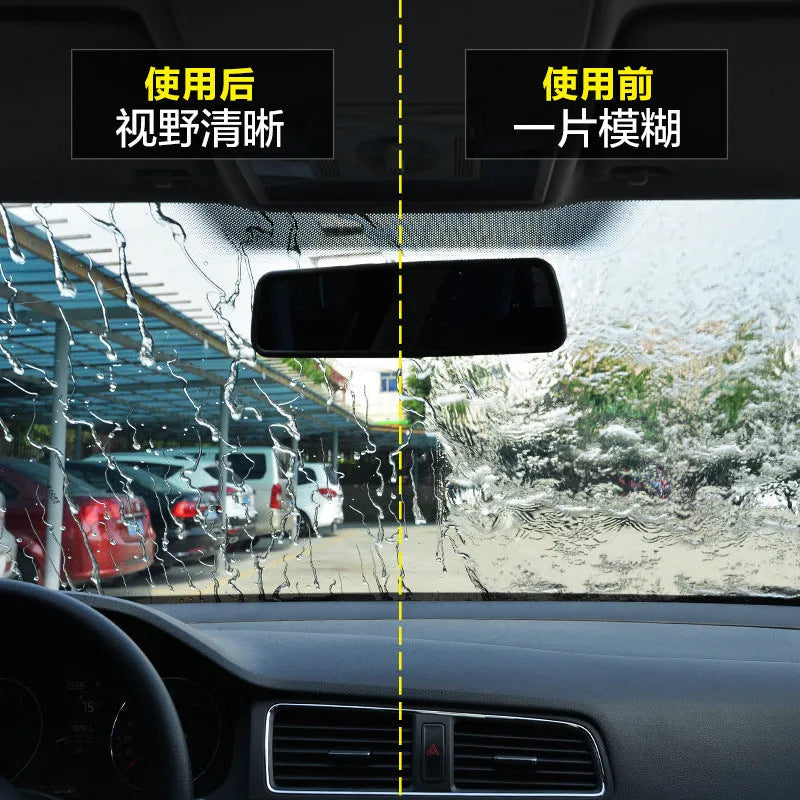70ml bottle of transparent car glass rain repellent spray for windscreens