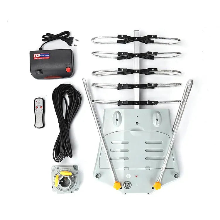 GR-1002 outdoor rotatable high gain digital TV antenna receiver for improved signal reception.