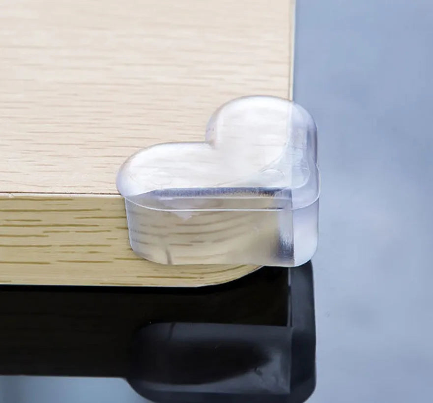Thicken heart anti-collision baby safety corner protector in PVC, 5cm by 4cm by 2cm, for furniture edges