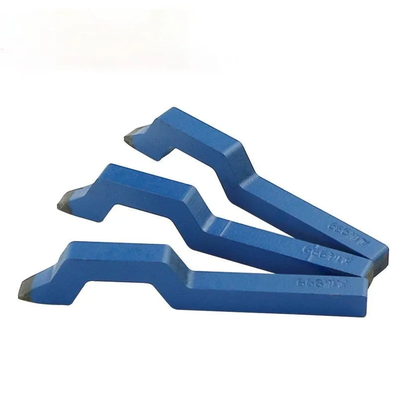 Curved character gold-coloured steel stamping tool for jewellery marking on rings and bracelets