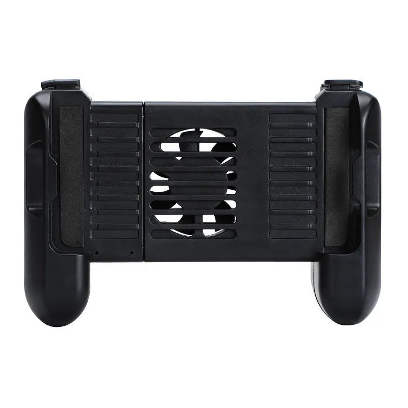 Black Bluetooth mobile game controller for iPhone with cooling design and 157mm length