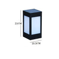 Solar garden light unit with solar panel and LED, shown as a lawn or wall headlight