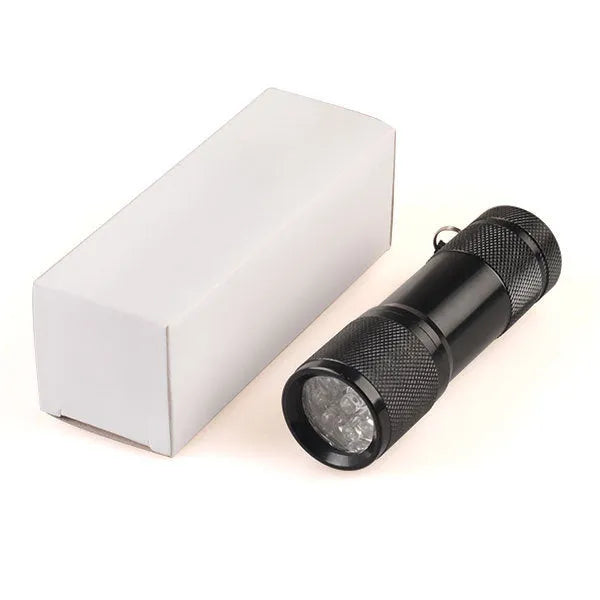 Black aluminium alloy Smart Vein Locator handheld medical device for vein illumination.