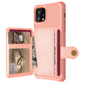 Imitation leather card wallet holder iPhone case in solid colour back cover design