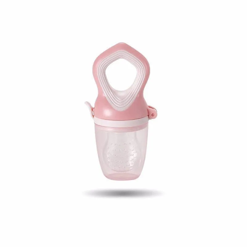 Silicone baby pacifier in light pink and light green, food grade PP and silicone, bisphenol A free