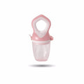 Silicone baby pacifier in light pink and light green, food grade PP and silicone, bisphenol A free