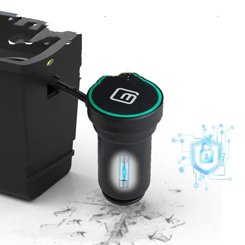 ABS car charger for Lavida Pola Weiling vehicles with QC3.0 fast charge in Android and Apple models