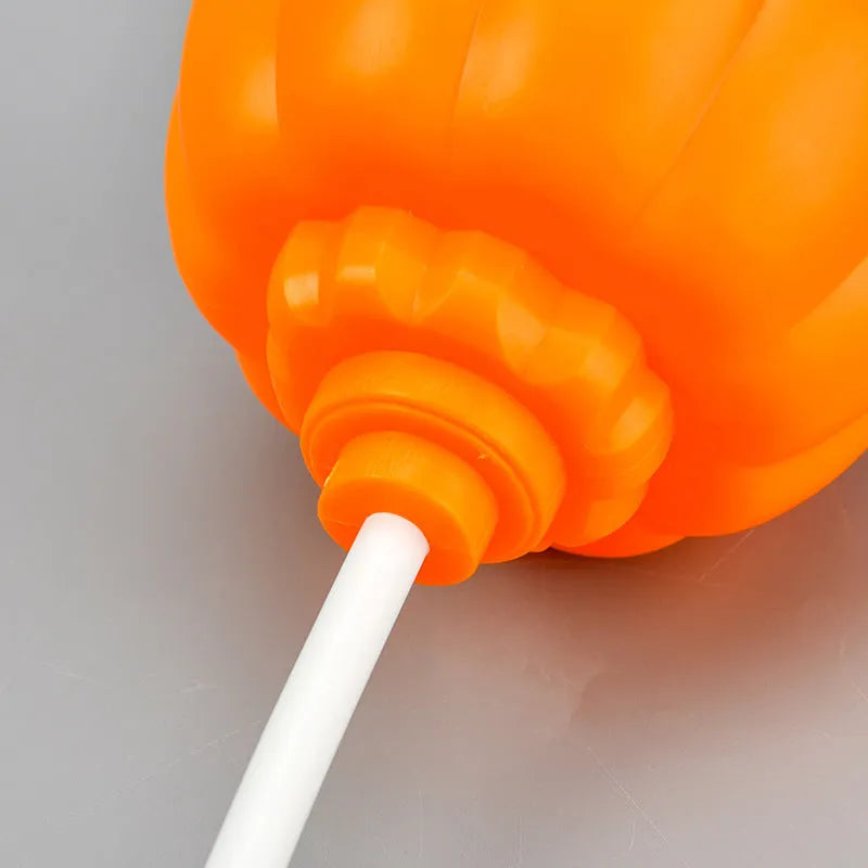 Pumpkin-shaped decorative lamp with USB cable for Halloween and autumn lighting in yellow or purple colours