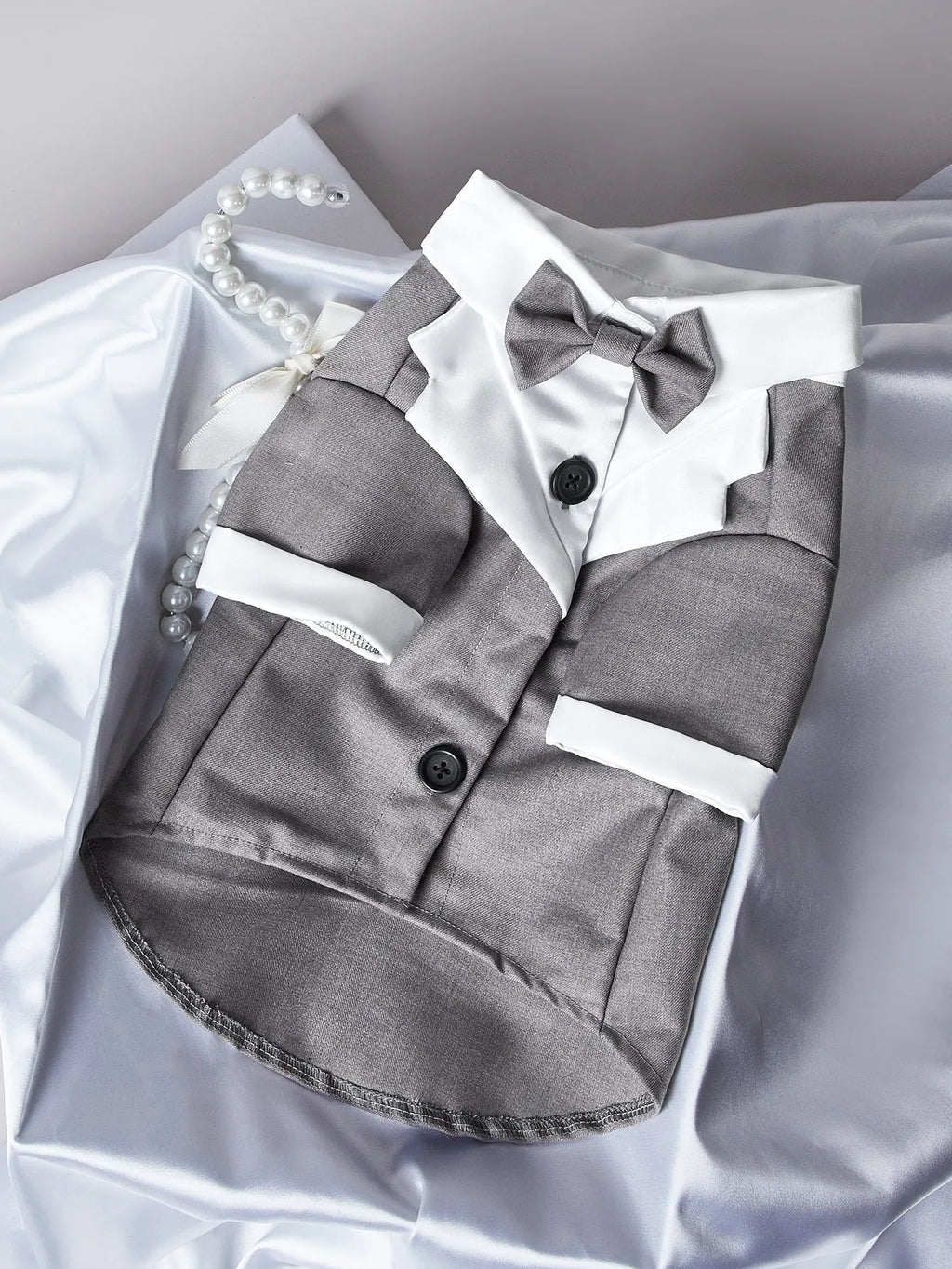Chinese-style four-legged gentleman wedding suit for dogs in polyester fabric