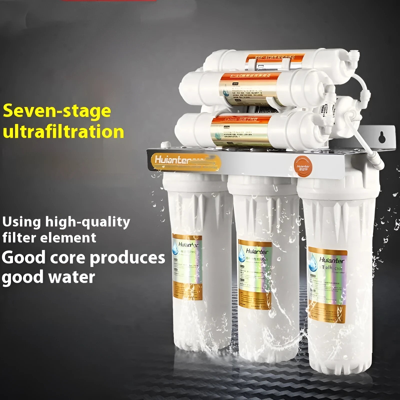 White plastic household water purifier filter element for tap water filtration