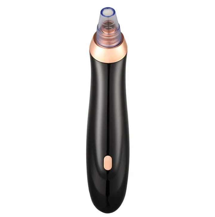 Electric blackhead remover pore cleaner device with multiple nozzle attachments