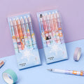 Lisa's Secret Constellation press gel pens showing twelve zodiac design with 0.5mm tip in 6-piece set