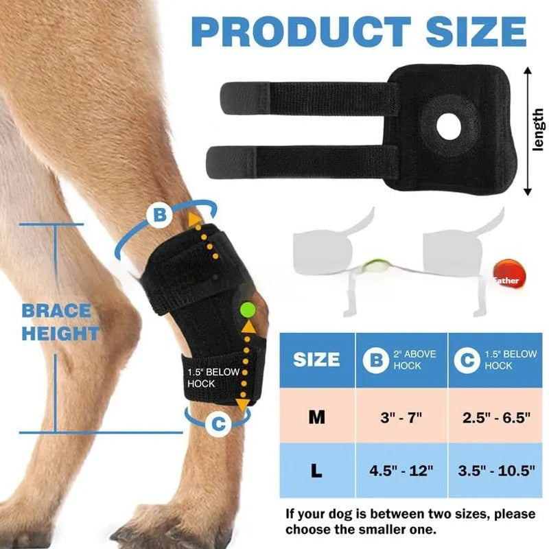 Black polyester pet leg guard for joint protection and ACL tear rehabilitation