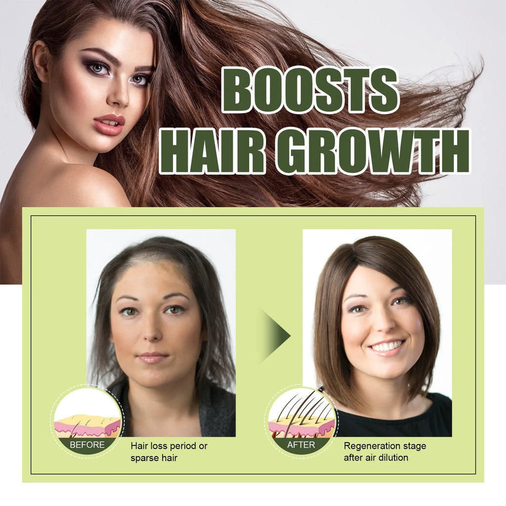 60ml bottle of hair care essential oil for repairing dry, split ends and frizzy hair.