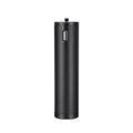 Black aluminium alloy power bank handle with 6800mAh capacity for mobile charging
