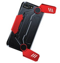 iPhone gamepad case showing directional pad, action buttons and shoulder triggers integrated into protective phone case