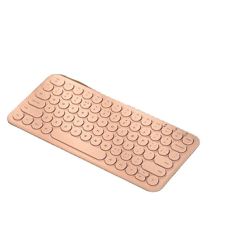 Ultra-thin white wireless keyboard and mouse set with USB receiver on a desk.