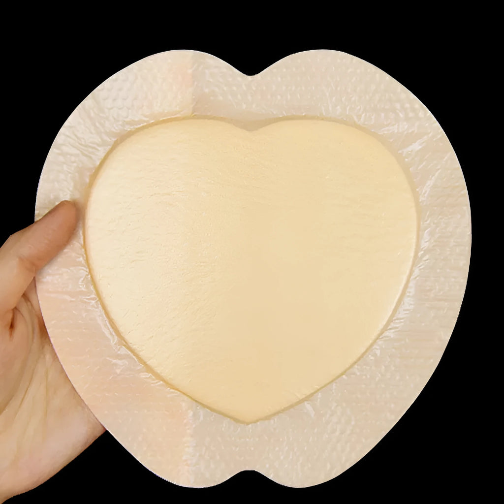 Skin colour silicone gel foam bedsore sticker for medical pressure relief