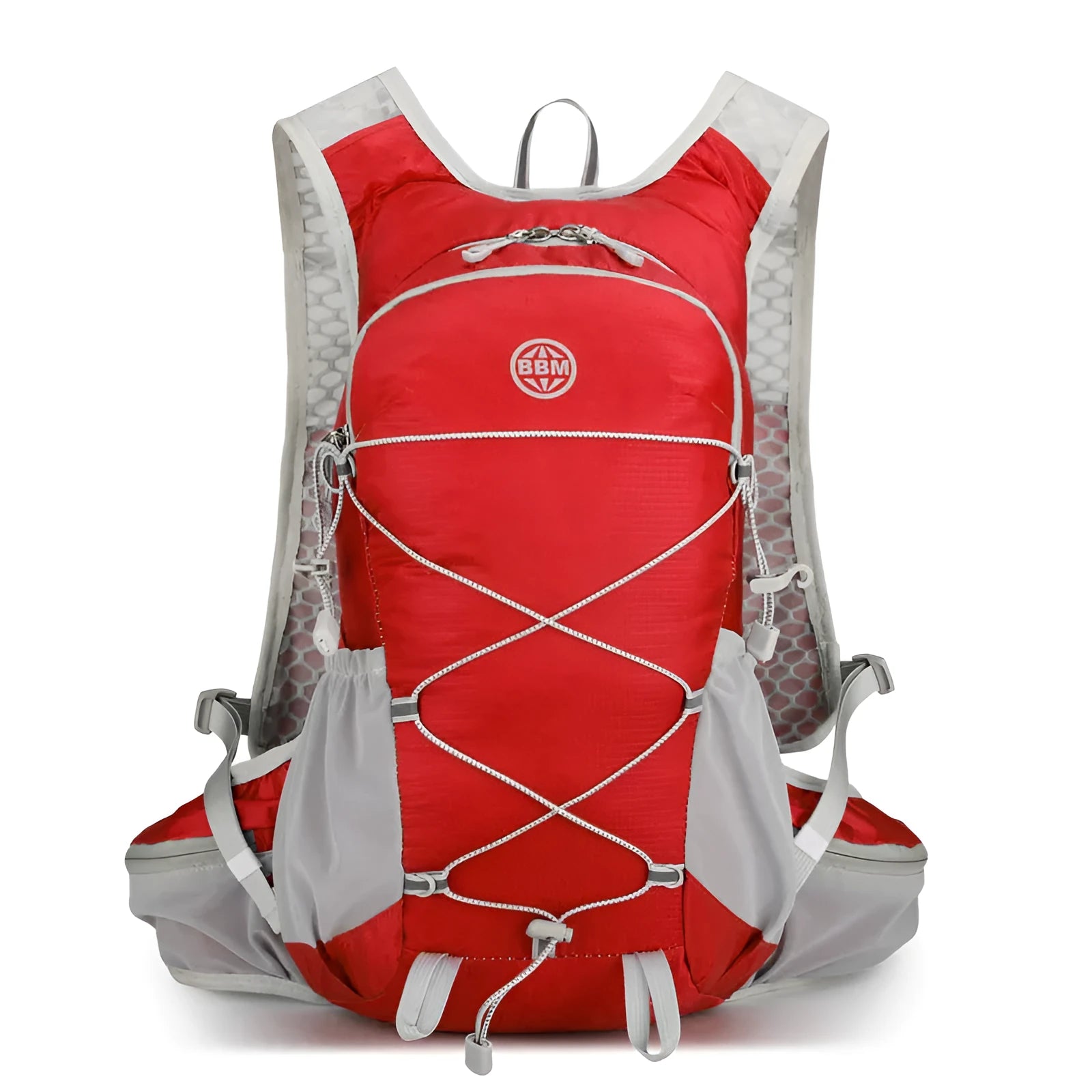 20L lightweight outdoor cycling hiking backpack in blue with multiple compartments and breathable back panel
