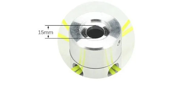 Luzhu lawn mower grass head replacement kit with aluminium head and four light yellow grass ropes