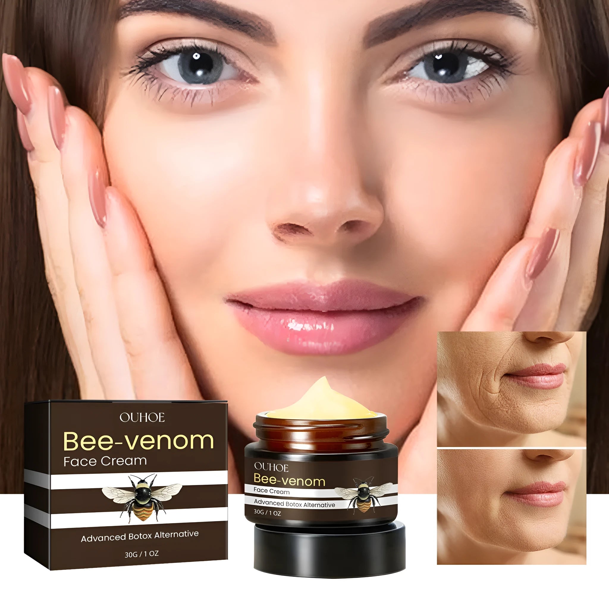 30g Bee Firming Cream jar for facial hydrating nourishing and skin firming treatment
