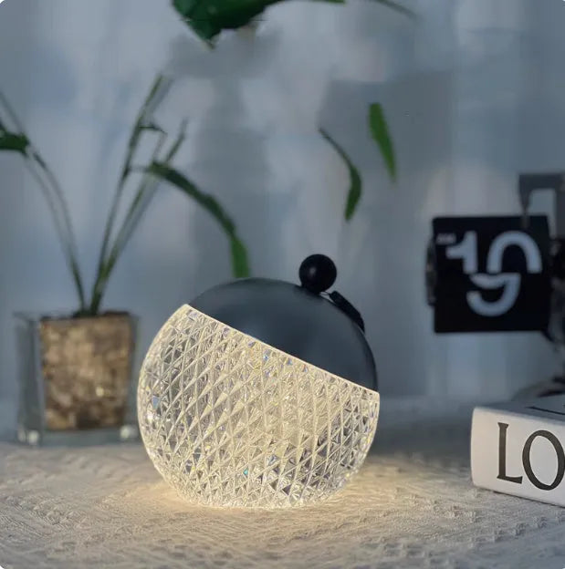 Compact dimmable desk lamp with touch control in minimalist design