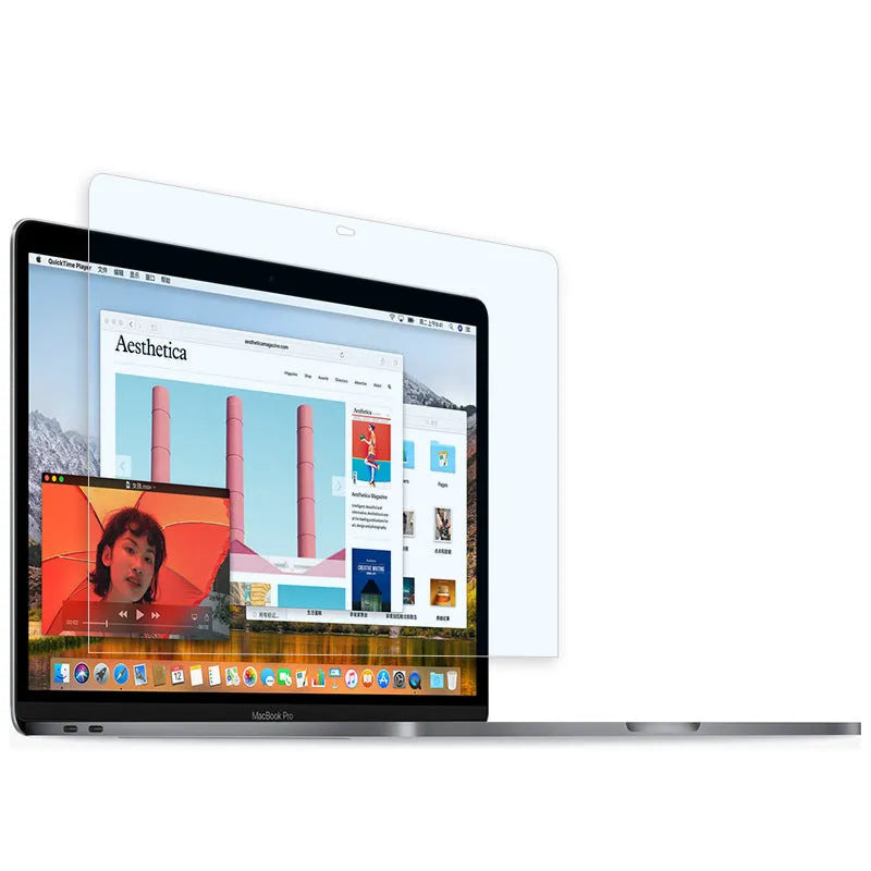 Matte screen protector film for 13-inch MacBook Pro with anti-glare and anti-scratch features.