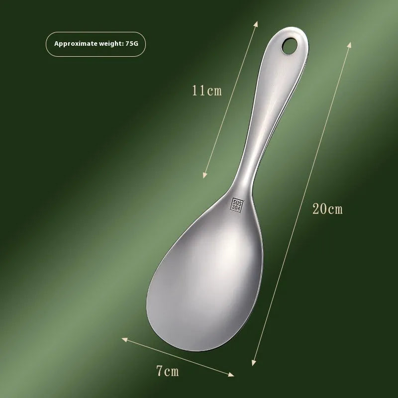 304 stainless steel meal spoon with simple design and polished surface