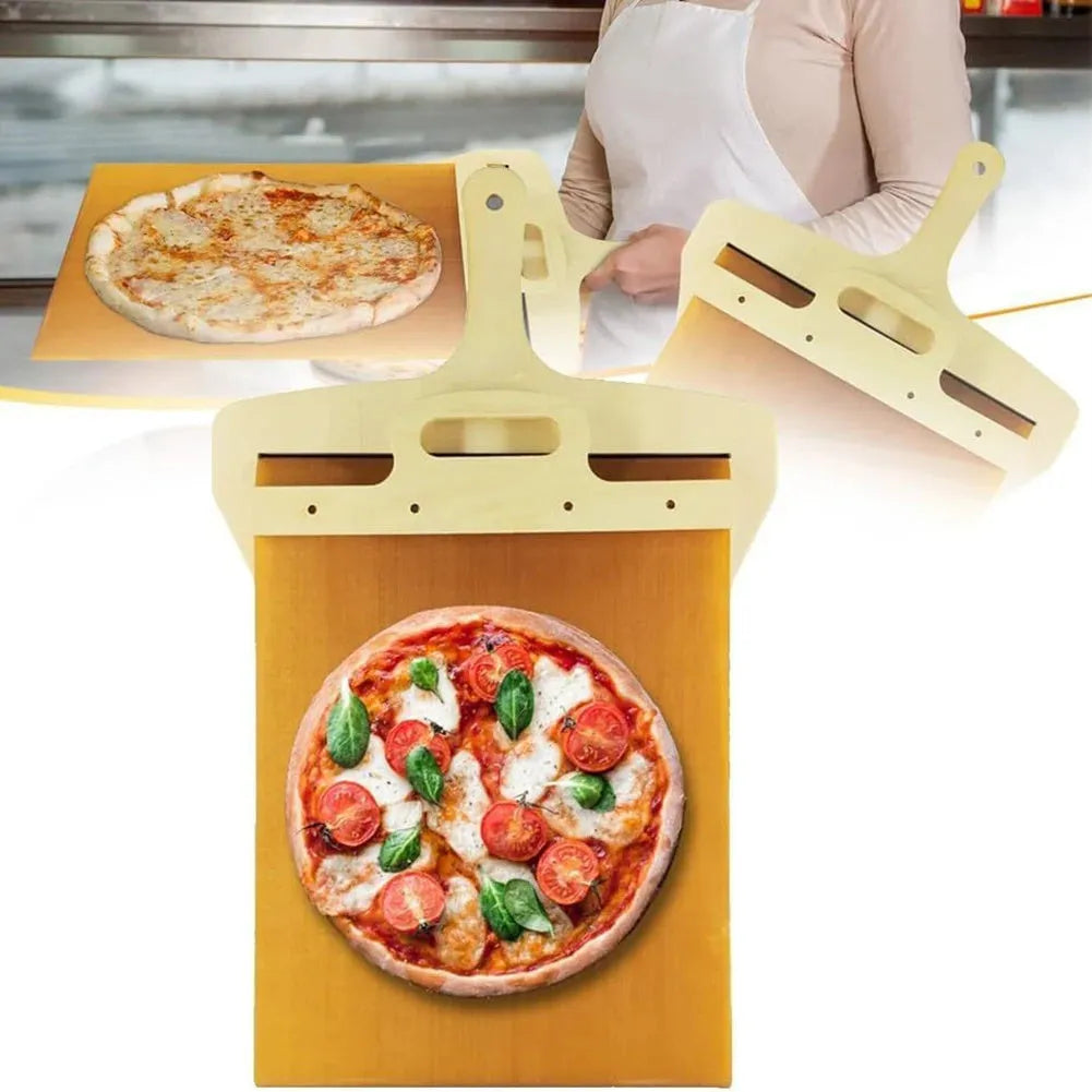 Food-grade PP pizza transfer shovel measuring 55x35cm with hanging hole