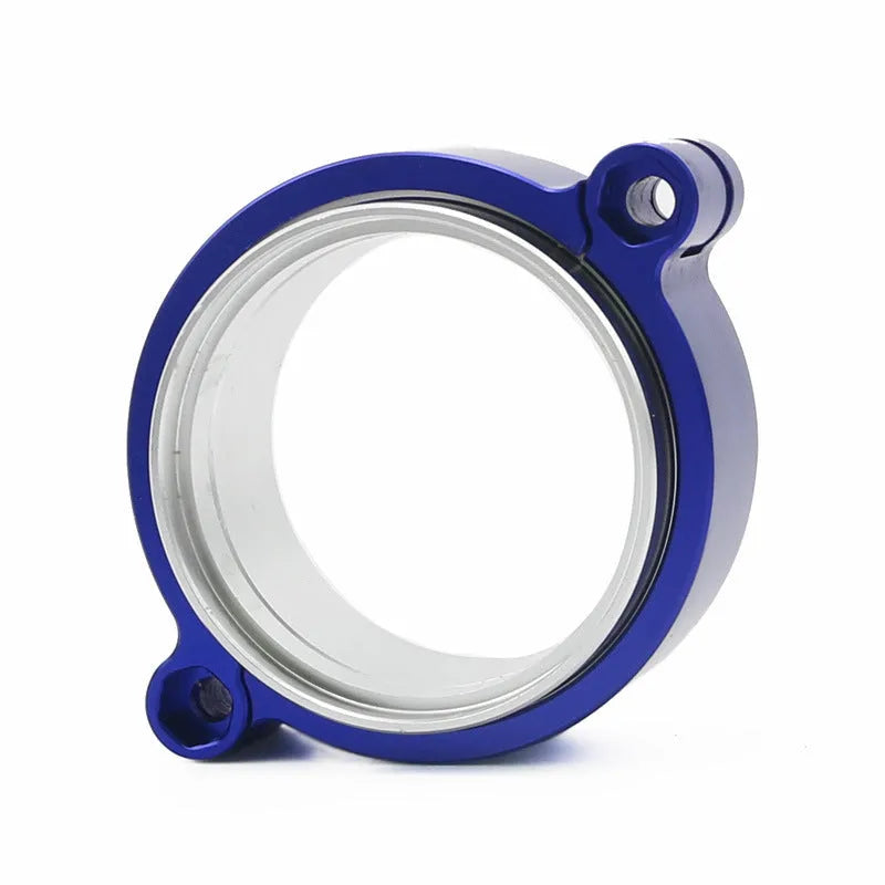 Aluminium fixed movable exhaust clamp for car modifications in black, blue or red