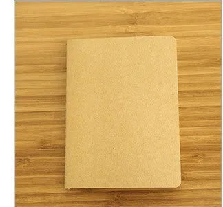 Retro plain blank A6 graffiti book in black, white, cowhide, or grey cover colour