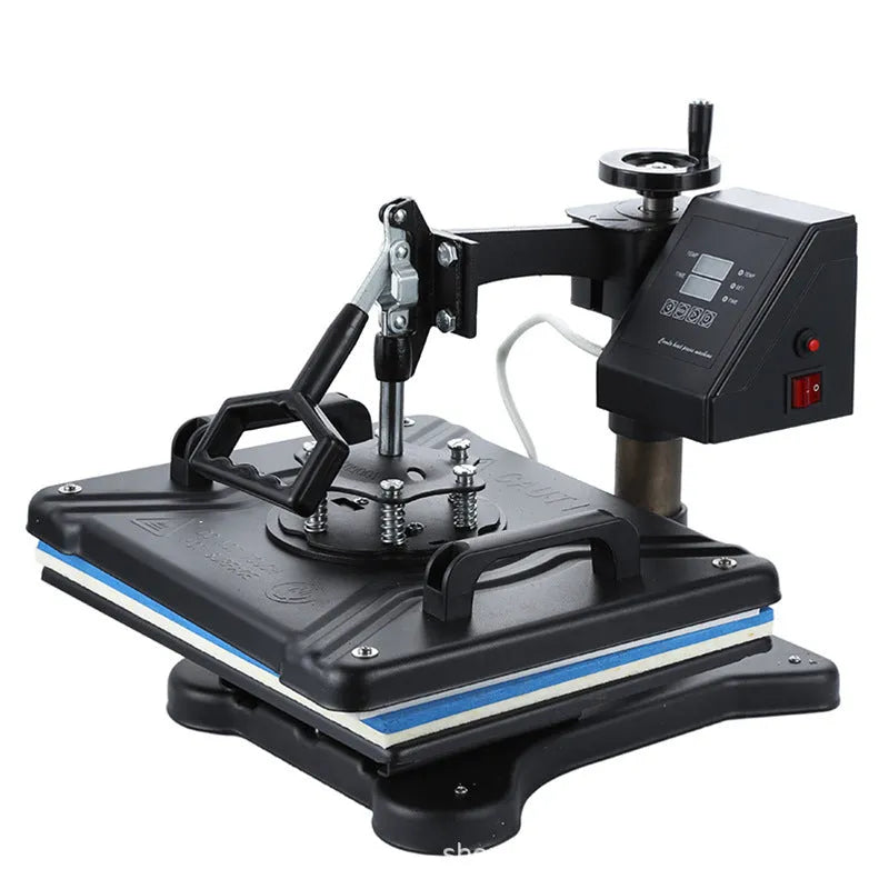 Thermal transfer printing machine for T-shirts and fabric with 1250W motor power