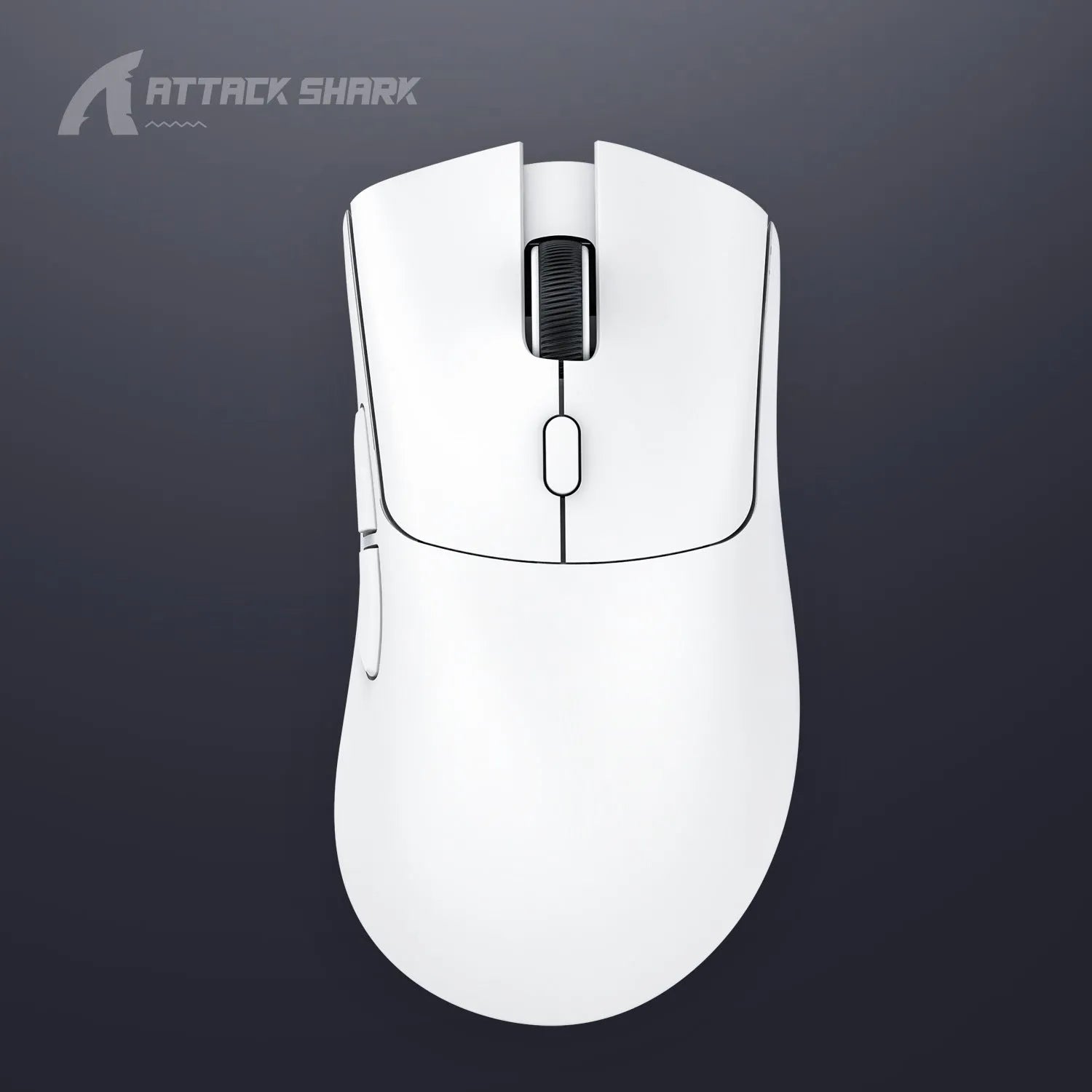 Attack Shark wireless Bluetooth three-mode gaming mouse in black, white or red colours