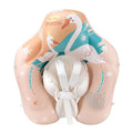 Baby sun protection sunshade swan swimming ring for children PVC float with canopy seat pocket