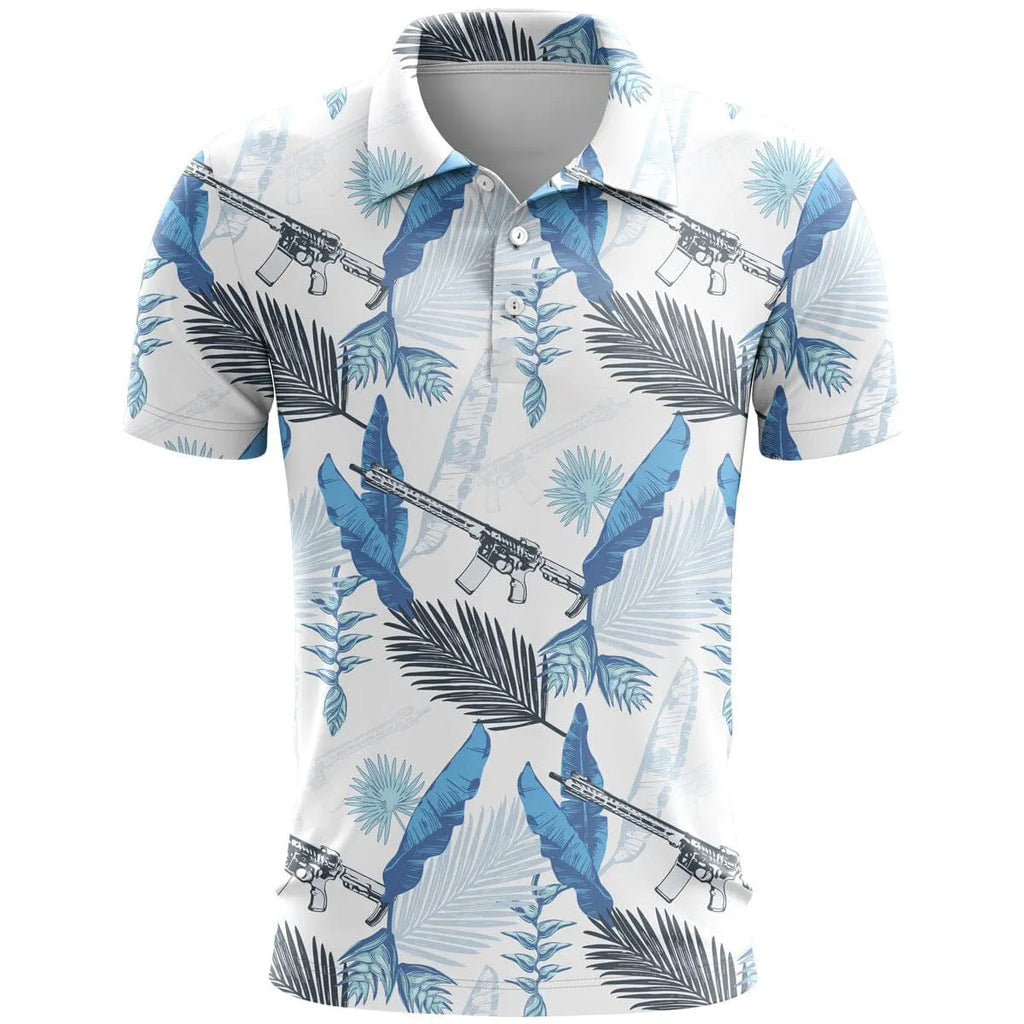 Colourful printed loose fit sports short sleeve top on a hanger