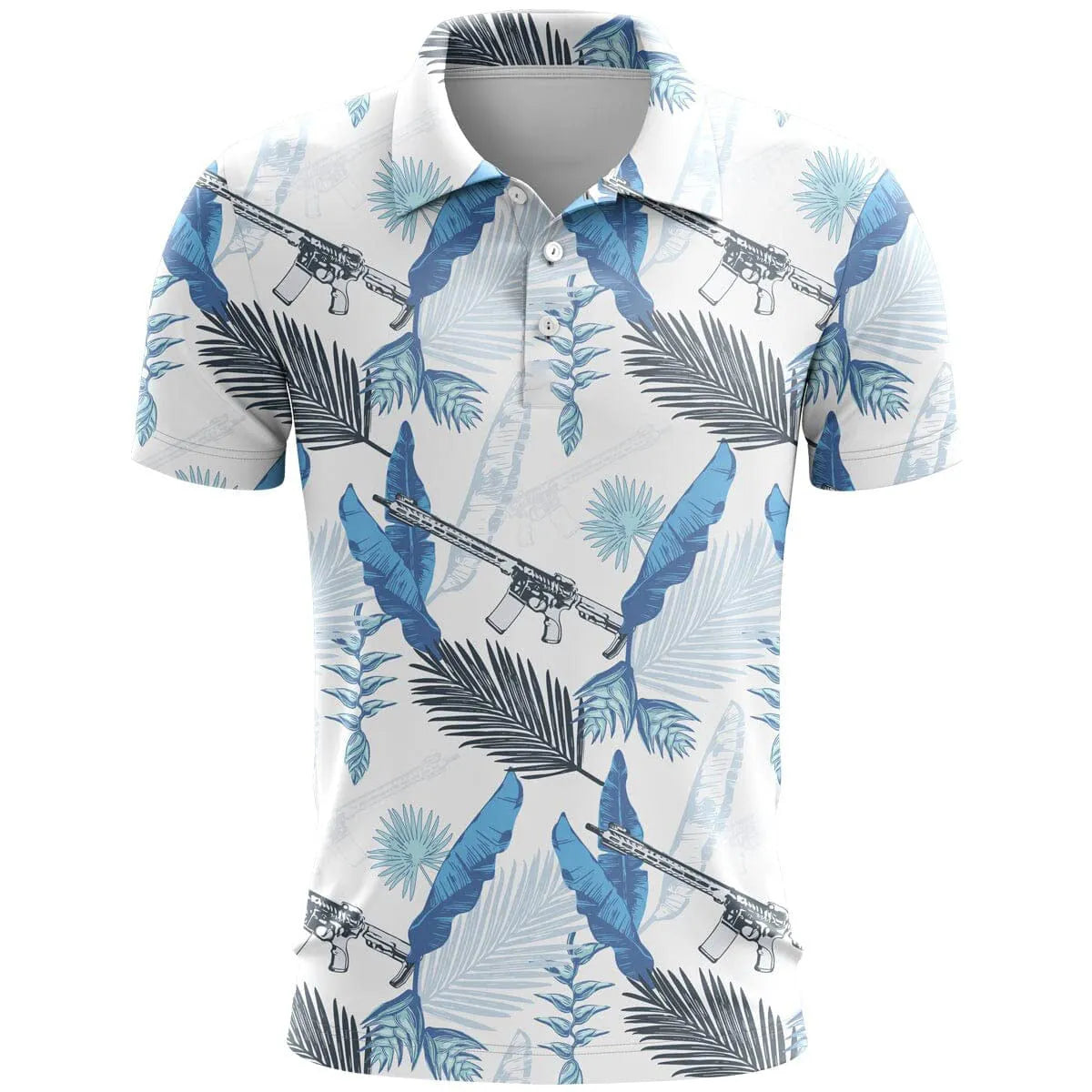 Colourful printed loose fit sports short sleeve top on a hanger