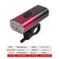 USB rechargeable bicycle front light and smart taillight set with mounting bracket on a bicycle.
