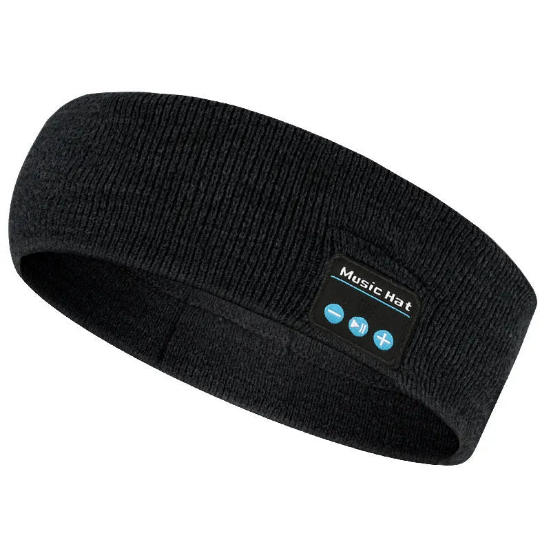 Bluetooth 5.4 sports headband with removable earphones in black dark grey grey white colours