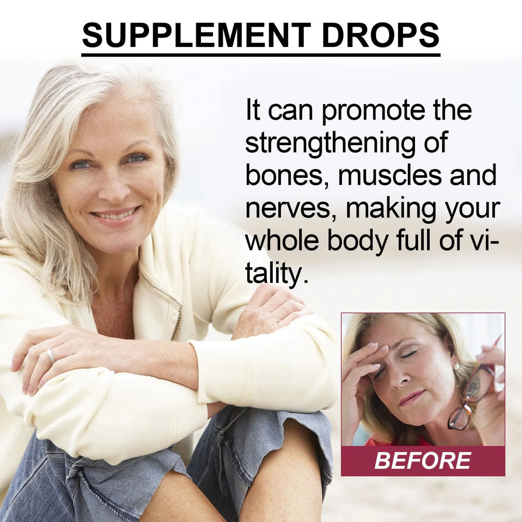 30ml bottle of Body Care Drops liquid nutritional supplement for vitality support