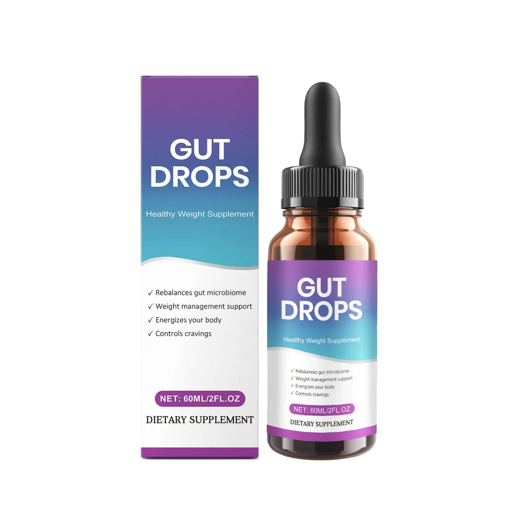 60ml bottle of intestinal care supplement drops for digestive support