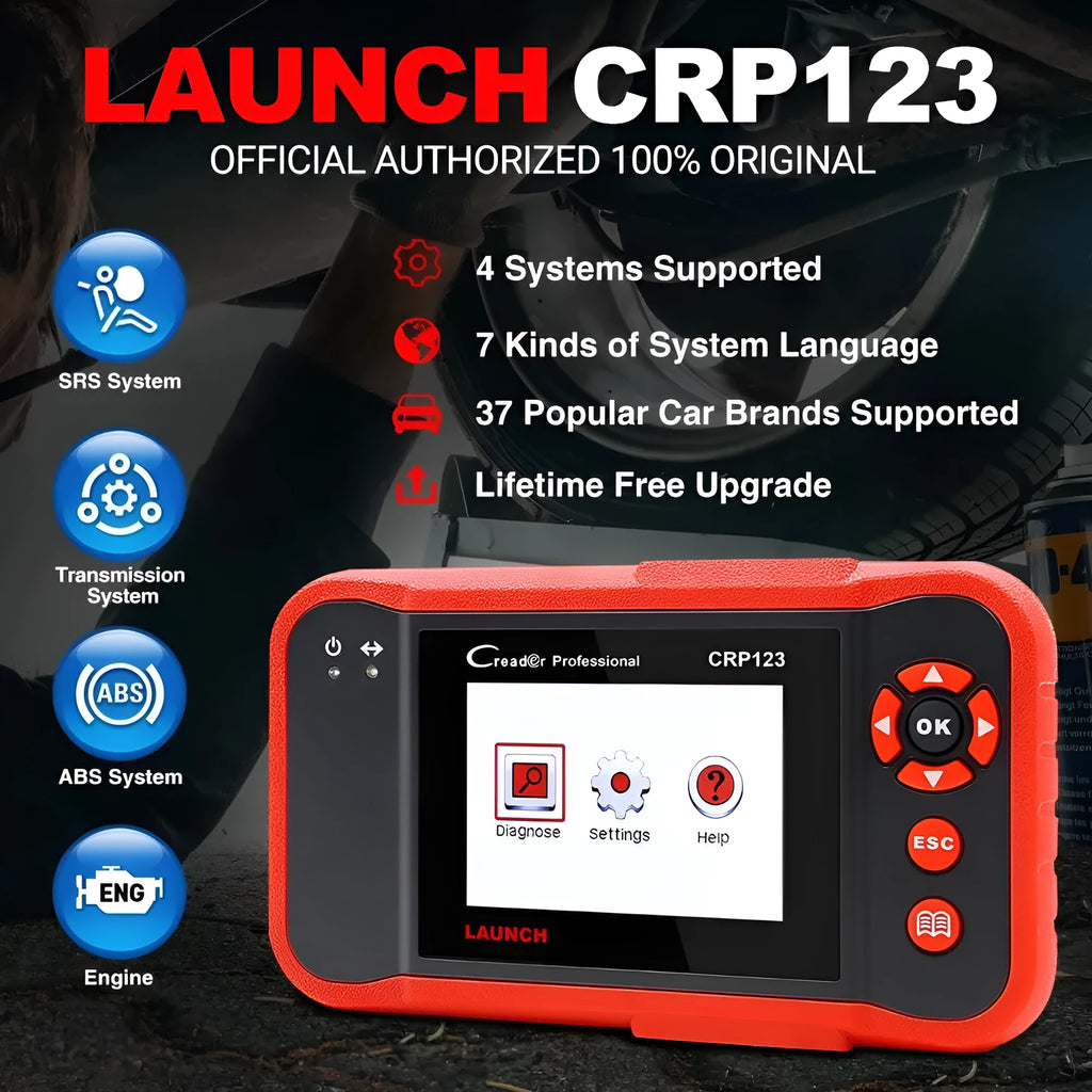 CRP123 automobile fault detector diagnostic equipment with cables and card reader