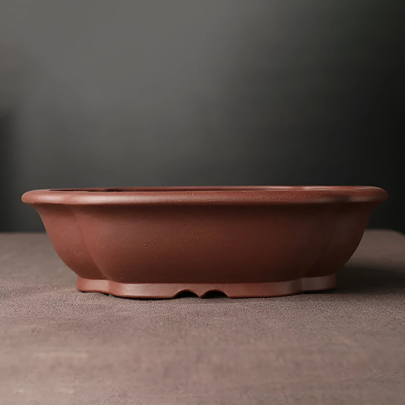 Handmade purple clay bonsai basin rectangular shape classical Chinese style