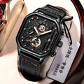 Men's belt-style quartz sports watch with 8mm case in multiple colour options
