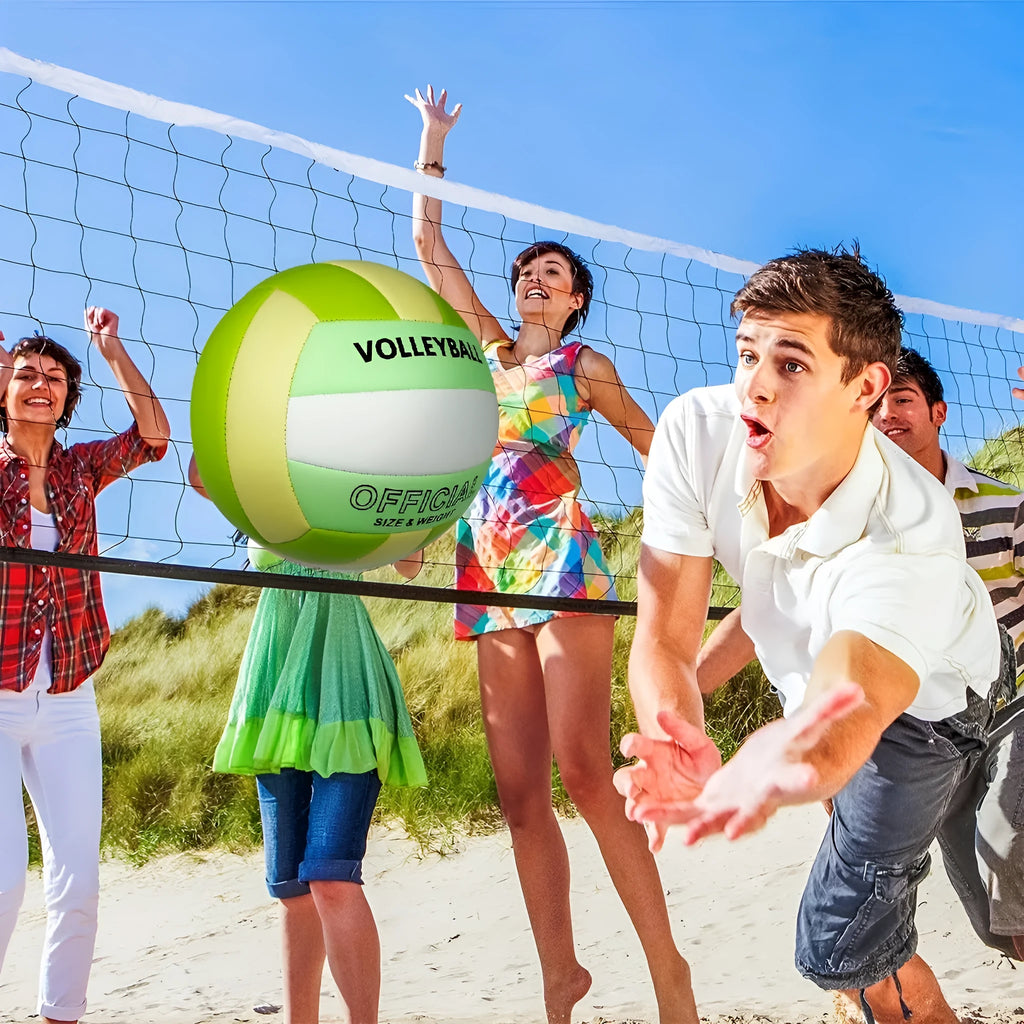 Machine seam PVC volleyball No 5 in black and white for senior high school entrance exam indoor training