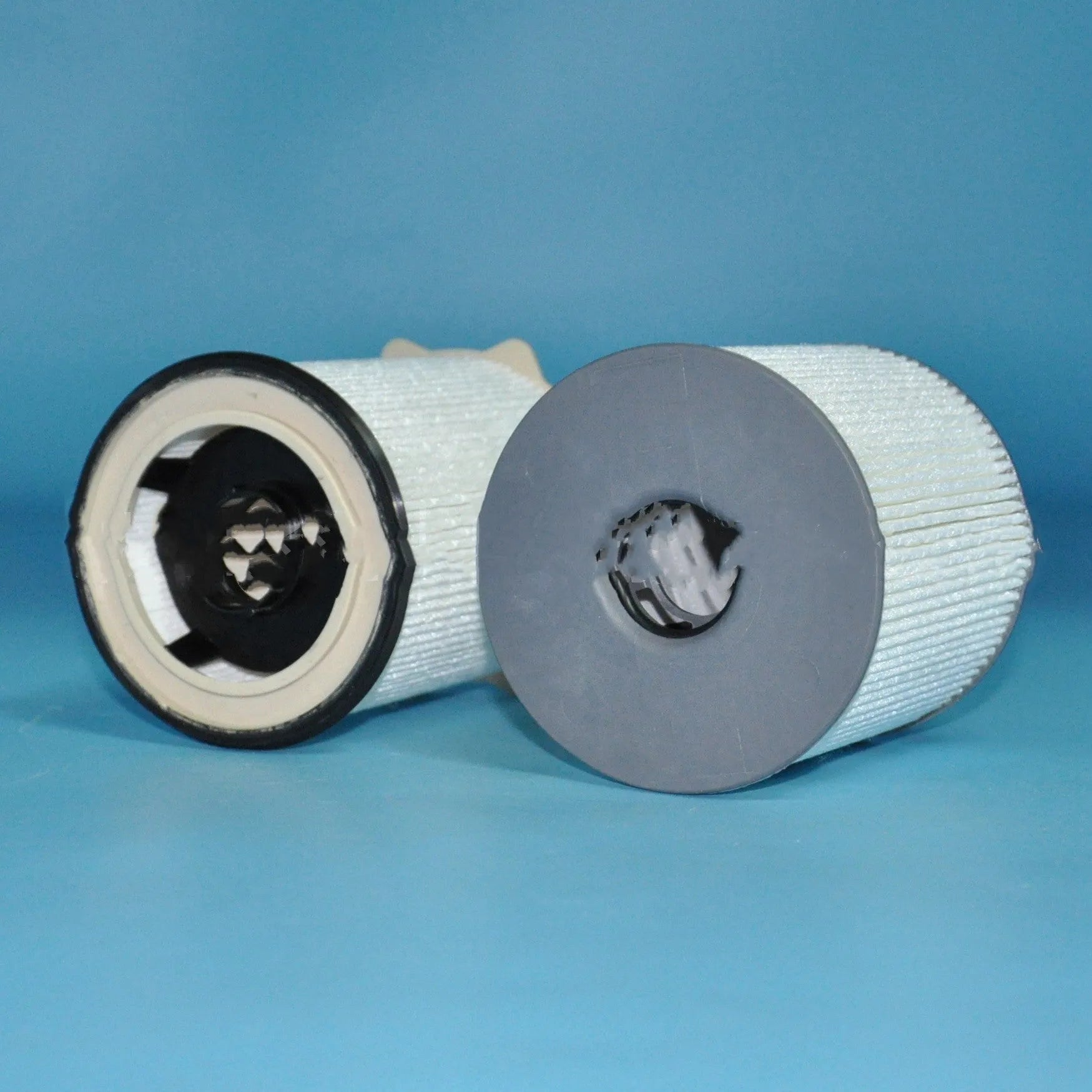 White fuel filter kit for RAM diesel trucks with nitrile rubber seal.