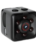 Black mini USB night vision camera with 80cm cable for 1080P HD recording.