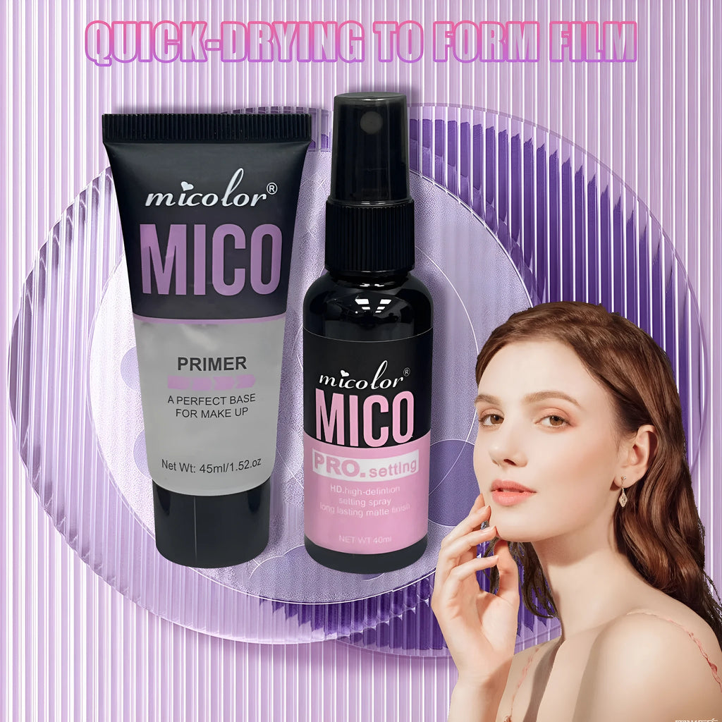 Make-up primer and final sealer spray two-in-one product with 45ml+40ml volume