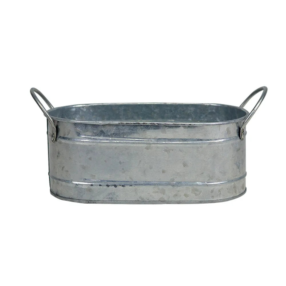 Iron sheet succulent flowerpot in desktop style for small drought-resistant plants