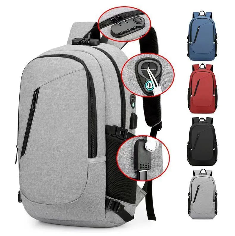Oxford cloth computer backpack with 20-35L capacity measuring 50cm height x 31cm width x 19cm depth
