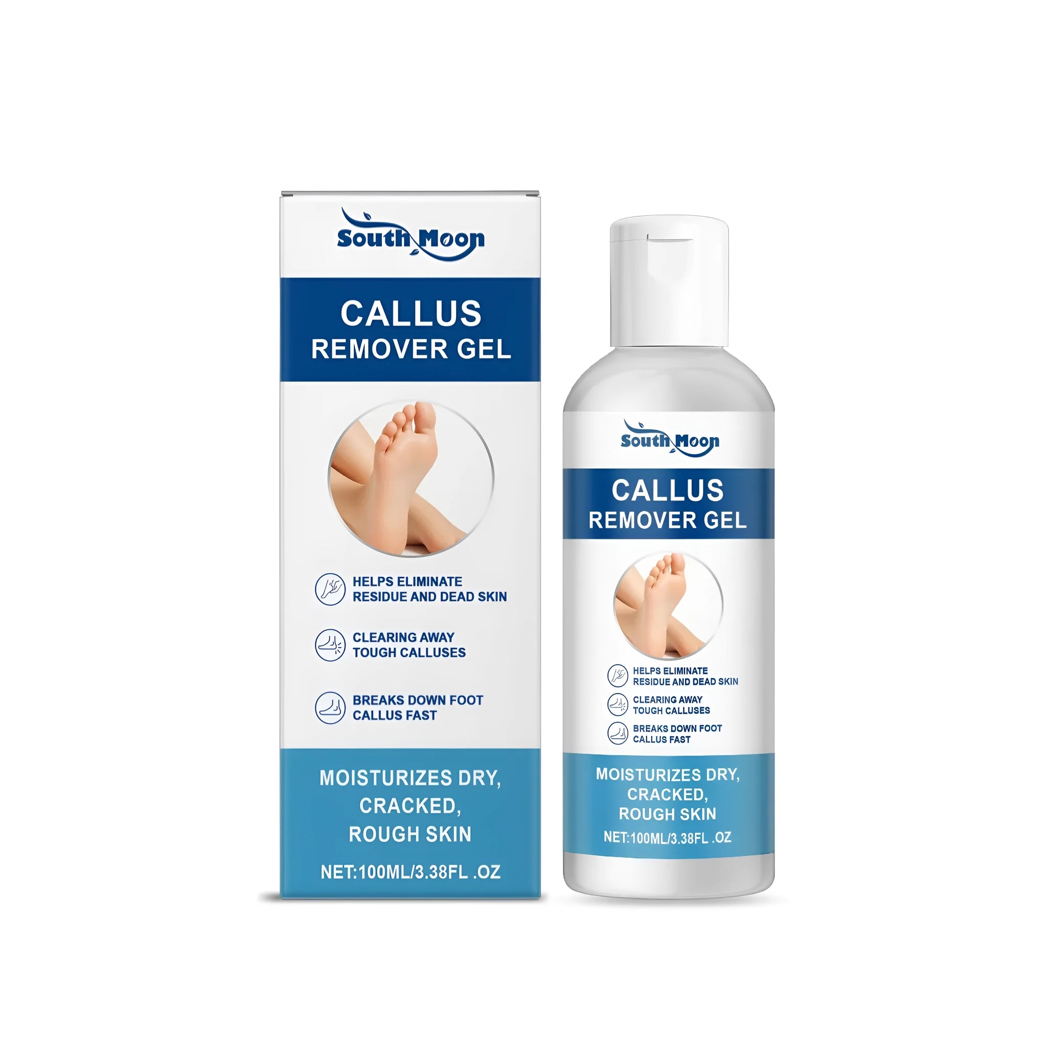 100g bottle or tube of callus remover gel with glycerin and coconut oil.